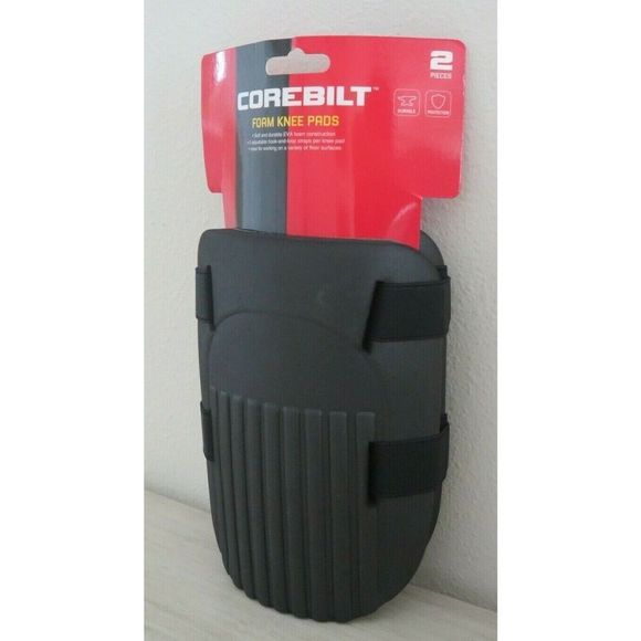 Corebilt EU-DFT018 Black Foam Knee Pads, Ideal For Variety of Floor Surfaces - Picture 1 of 5